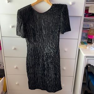 VINTAGE SEQUIN MINI DRESS